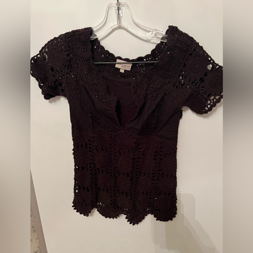 Karen Millen blouse size 1 in brown